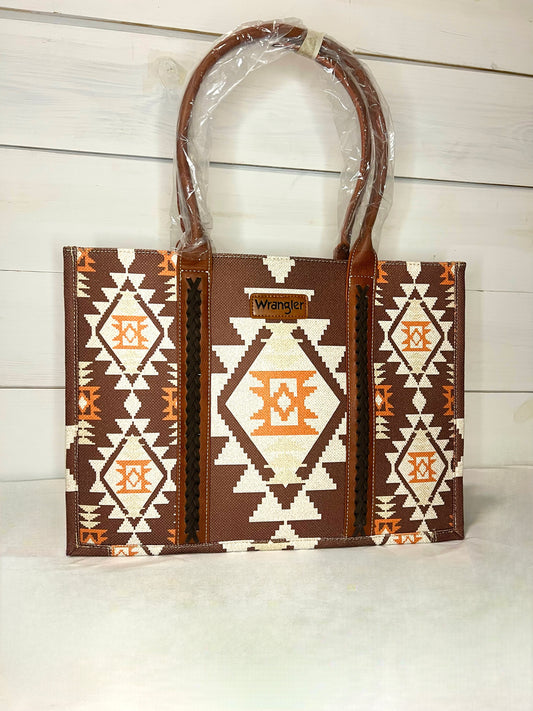 Wrangler Southwestern Print Canvas Tote