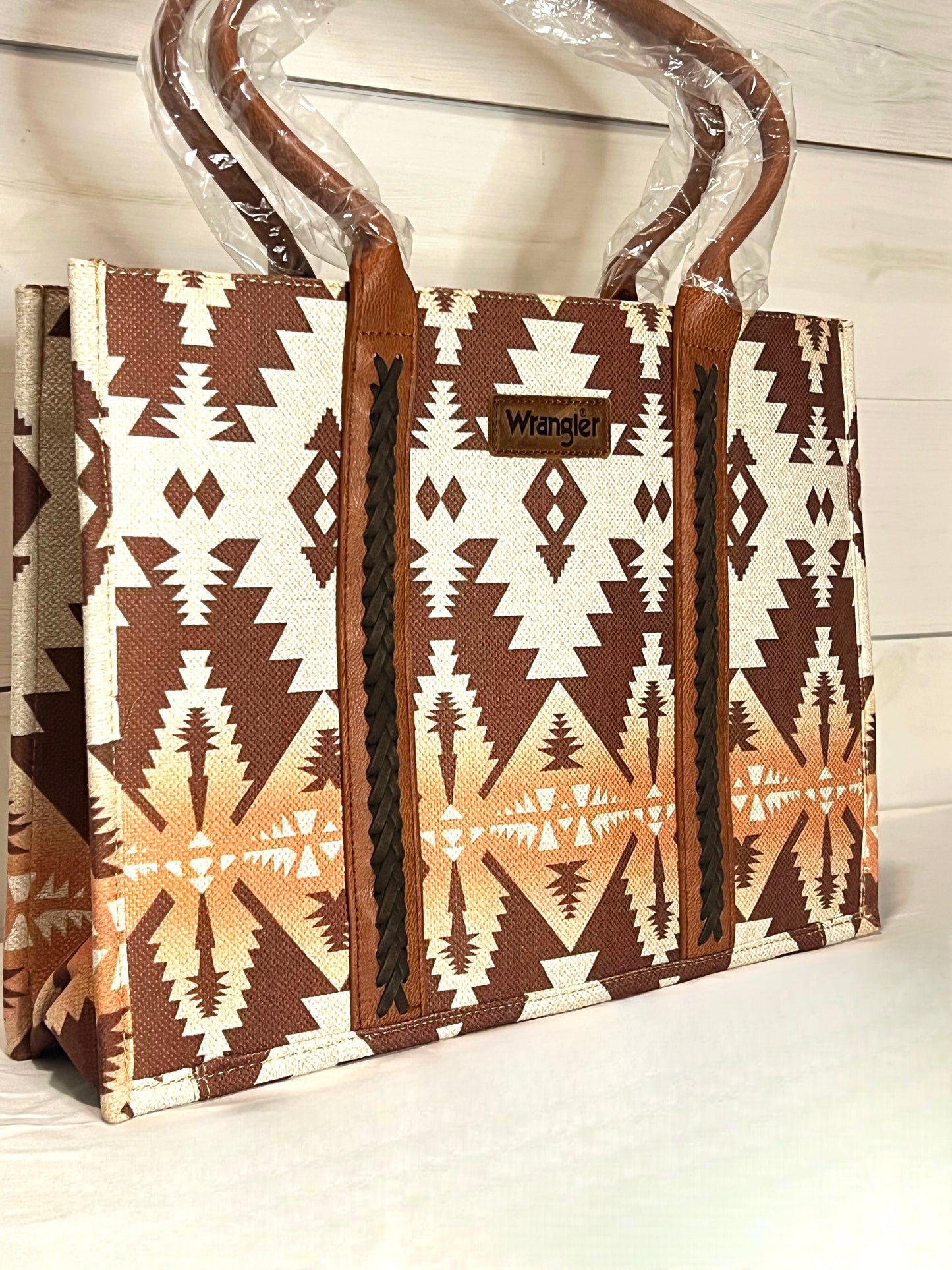 Wrangler Southwestern Print Canvas Tote