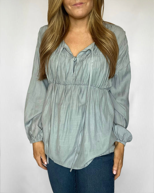 Lantern Sleeve Blouse